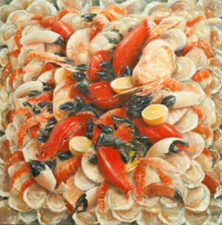 Extravagância de Frutos do Mar, 2010 (acrílico sobre tela)